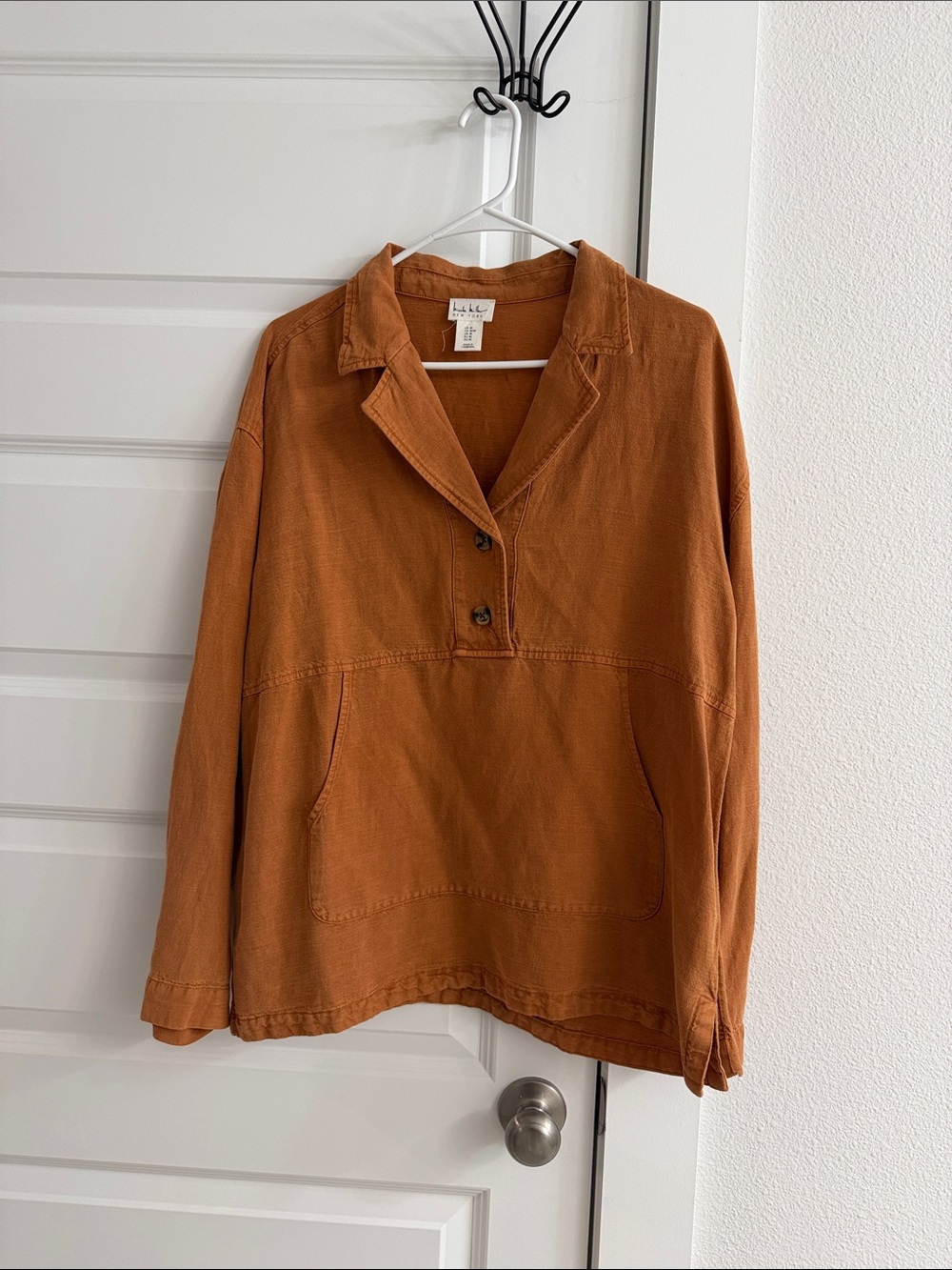 Nicole Miller Rust Orange Pullover Skirt